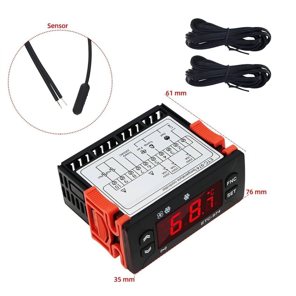 Дигитален термостат за вграждане