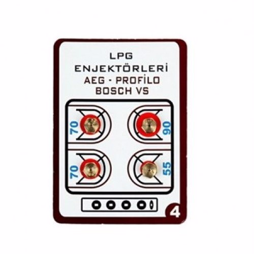 Дюзи комплект 4 бр. 6МВ  за LPG