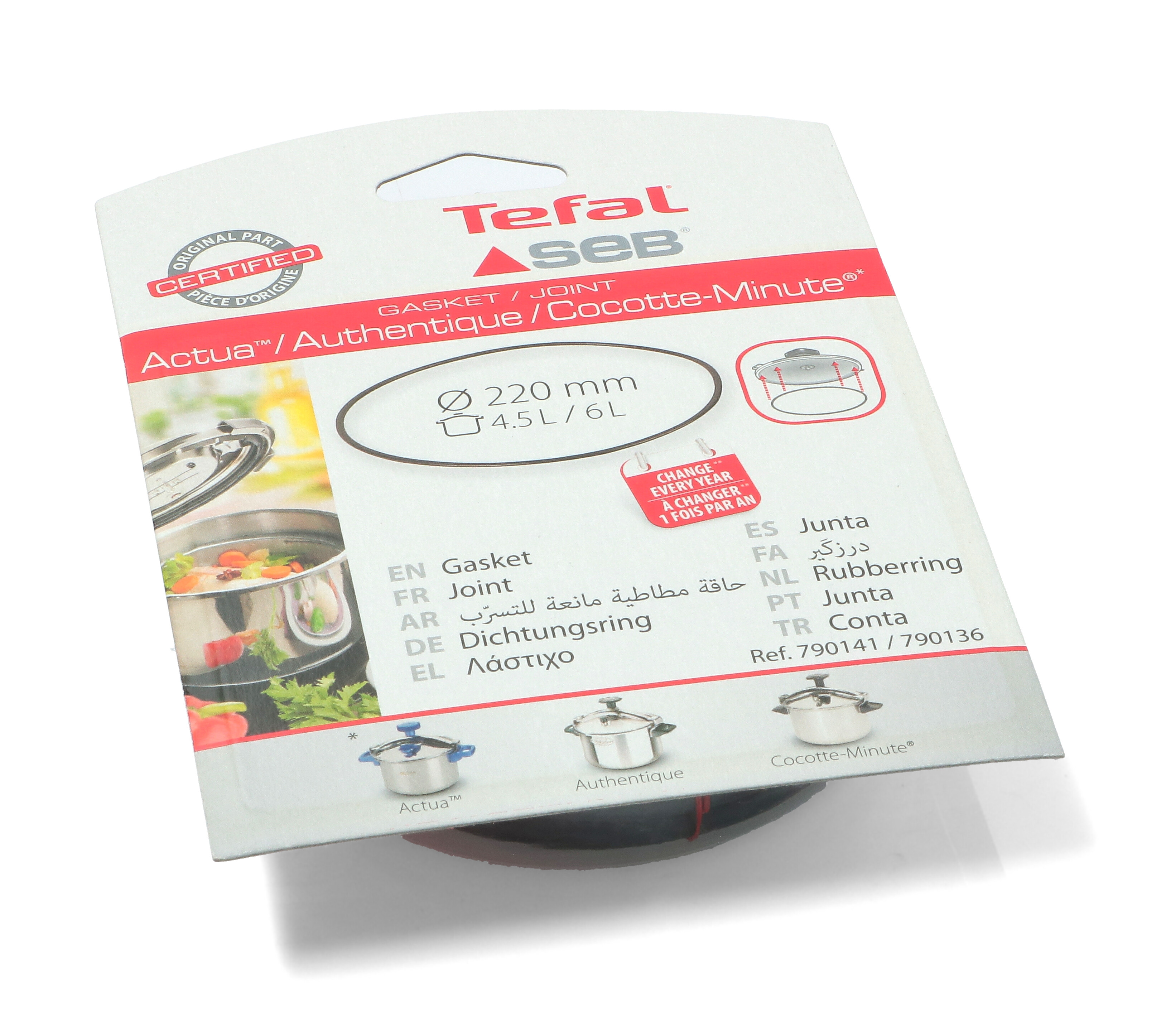 Уплътнител за тенджера под налягене TEFAL 4.5/6 литра