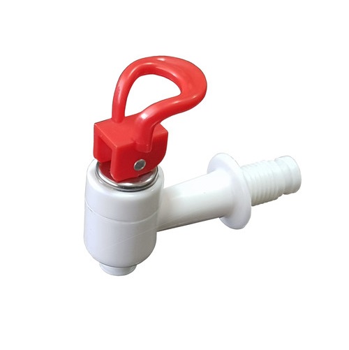 Кран за машина за вода червен с външна резба